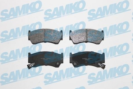 Гальмівні колодки, дискове гальмо (набір) SAMKO 5SP617 (фото 1)