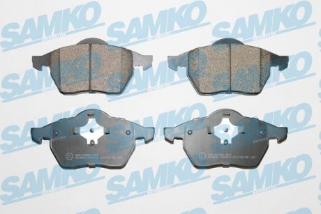 Гальмівні колодки, дискове гальмо (набір) SAMKO 5SP612 (фото 1)