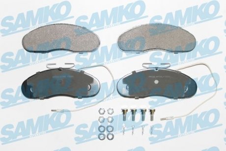 Гальмівні колодки, дискове гальмо (набір) SAMKO 5SP580