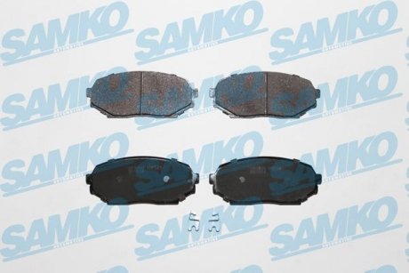 Гальмівні колодки, дискове гальмо (набір) SAMKO 5SP525 (фото 1)