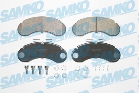 Гальмівні колодки, дискове гальмо (набір) SAMKO 5SP415 (фото 1)
