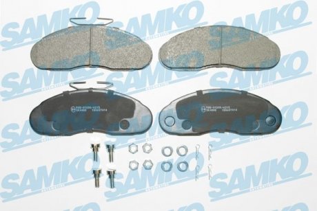 Гальмівні колодки, дискове гальмо (набір) SAMKO 5SP414 (фото 1)
