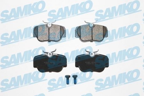 Гальмівні колодки, дискове гальмо (набір) SAMKO 5SP302 (фото 1)