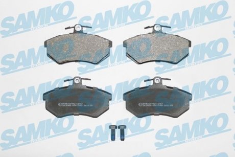 Гальмівні колодки, дискове гальмо (набір) SAMKO 5SP299 (фото 1)