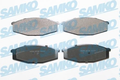 Гальмівні колодки, дискове гальмо (набір) SAMKO 5SP289 (фото 1)