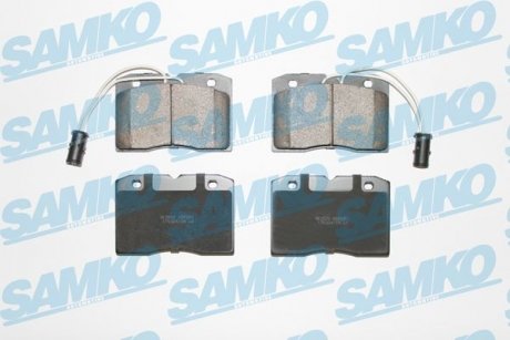 Гальмівні колодки, дискове гальмо (набір) SAMKO 5SP281