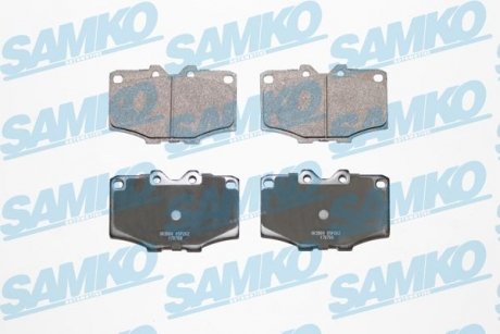 Гальмівні колодки, дискове гальмо (набір) SAMKO 5SP202 (фото 1)