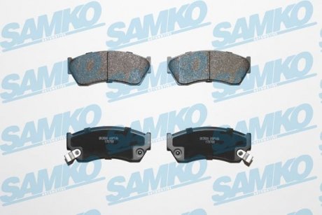 Гальмівні колодки, дискове гальмо (набір) SAMKO 5SP186 (фото 1)