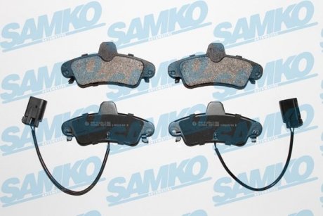Гальмівні колодки, дискове гальмо (набір) SAMKO 5SP1668 (фото 1)