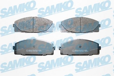 Гальмівні колодки, дискове гальмо (набір) SAMKO 5SP1595 (фото 1)