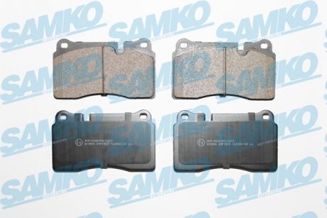 Гальмівні колодки, дискове гальмо (набір) SAMKO 5SP1505 (фото 1)