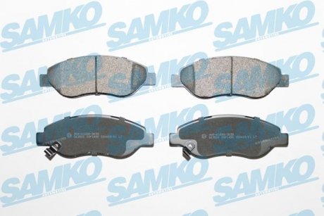 Гальмівні колодки, дискове гальмо (набір) SAMKO 5SP1490 (фото 1)