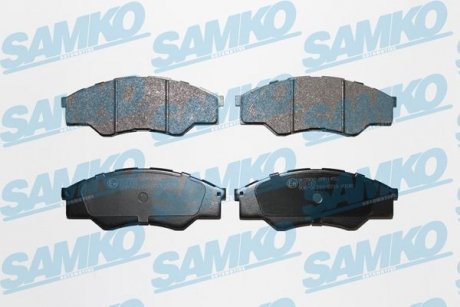 Гальмівні колодки, дискове гальмо (набір) SAMKO 5SP1452 (фото 1)