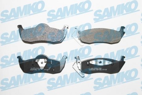 Гальмівні колодки, дискове гальмо (набір) SAMKO 5SP1405