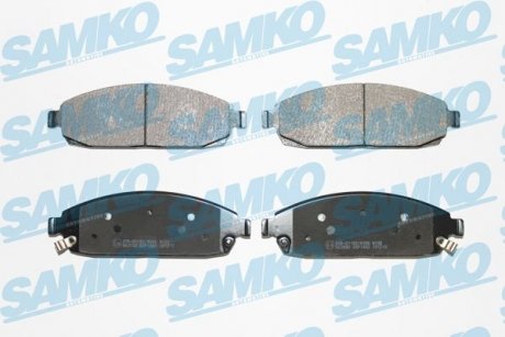 Гальмівні колодки, дискове гальмо (набір) SAMKO 5SP1403 (фото 1)