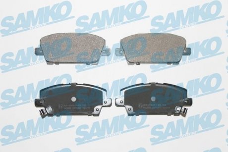 Гальмівні колодки, дискове гальмо (набір) SAMKO 5SP1317 (фото 1)