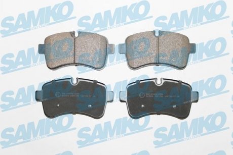 Гальмівні колодки, дискове гальмо (набір) SAMKO 5SP1296 (фото 1)