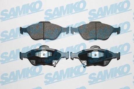Гальмівні колодки, дискове гальмо (набір) SAMKO 5SP1283 (фото 1)