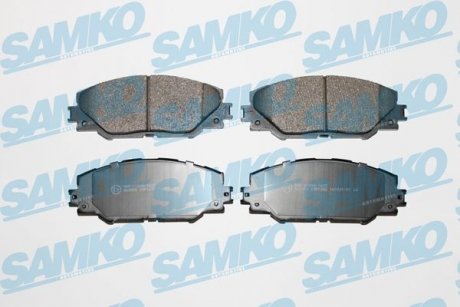 Гальмівні колодки, дискове гальмо (набір) SAMKO 5SP1282 (фото 1)