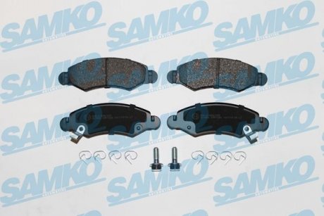 Гальмівні колодки, дискове гальмо (набір) SAMKO 5SP1280 (фото 1)