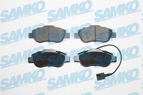 Гальмівні колодки, дискове гальмо (набір) SAMKO 5SP1263 (фото 1)