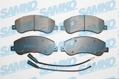 Гальмівні колодки, дискове гальмо (набір) SAMKO 5SP1260 (фото 1)