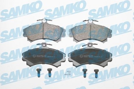 Гальмівні колодки, дискове гальмо (набір) SAMKO 5SP1221 (фото 1)