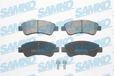 Гальмівні колодки, дискове гальмо (набір) SAMKO 5SP1188 (фото 1)