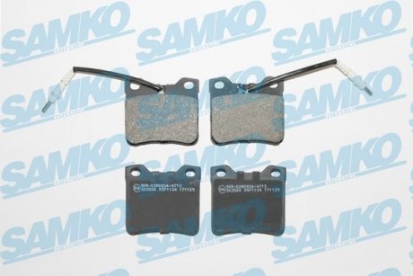 Гальмівні колодки, дискове гальмо (набір) SAMKO 5SP1134 (фото 1)