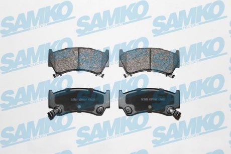 Гальмівні колодки, дискове гальмо (набір) SAMKO 5SP1101 (фото 1)