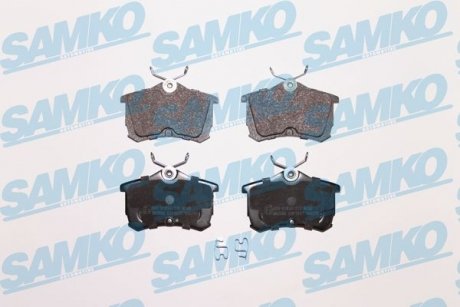Гальмівні колодки, дискове гальмо (набір) SAMKO 5SP1037 (фото 1)