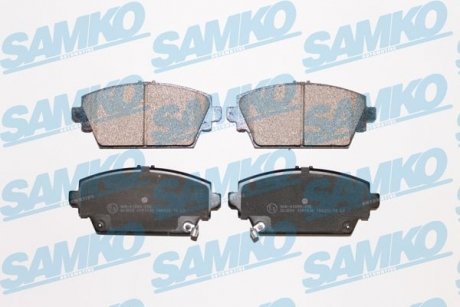 Гальмівні колодки, дискове гальмо (набір) SAMKO 5SP1036 (фото 1)