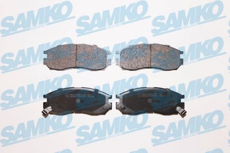 Гальмівні колодки, дискове гальмо (набір) SAMKO 5SP1012 (фото 1)