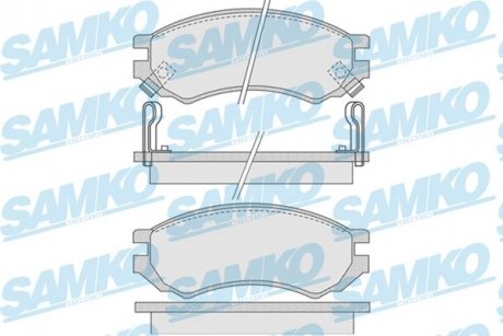 Гальмівні колодки, дискове гальмо (набір) SAMKO 5SP1008