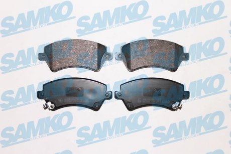 Гальмівні колодки, дискове гальмо (набір) SAMKO 5SP1002 (фото 1)