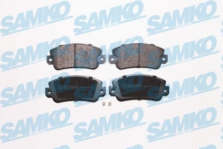 Гальмівні колодки, дискове гальмо (набір) SAMKO 5SP007 (фото 1)