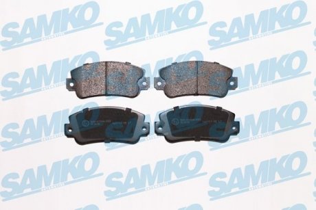 Гальмівні колодки, дискове гальмо (набір) SAMKO 5SP006