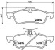 Гальмівні колодки, дискове гальмо (набір) BREMBO P83087 (фото 1)