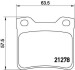 К-кт зад. гальм. колодок (без датч.) Peugeot 406/605/607 96- BREMBO P61058 (фото 1)