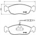 Гальмівні колодки, дискове гальмо (набір) BREMBO P61054 (фото 1)