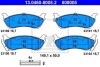 Гальмівні колодки, дискове гальмо (набір) ATE 13046080052 (фото 1)