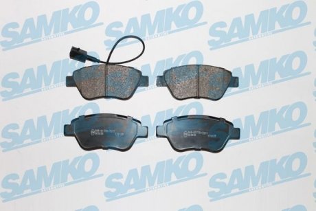 Гальмівні колодки, дискове гальмо (набір) SAMKO 5SP1225 (фото 1)