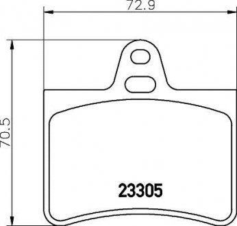 Гальмівні колодки, дискове гальмо (набір) HELLA 8DB355019441