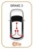 Трос ручного гальма.r. SPORTAGE 06-10 /L COFLE 176033 (фото 1)