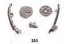 Ланцюг приводу кулачкового валу (набір) JAPANPARTS KDK203 (фото 1)