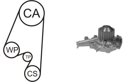 Насос води + комплект зубчатого ремня AIRTEX WPK164601
