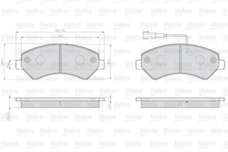 Колодки гальмівні FIAT P. DUCATO 06- Valeo 873466 (фото 1)