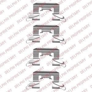 Гальмівні колодки (монтажний набір) Delphi LX0507