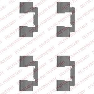 Гальмівні колодки (монтажний набір) Delphi LX0481