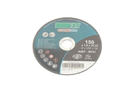 Отрезной диск по металлу 150x1,6 mm XT CD15016